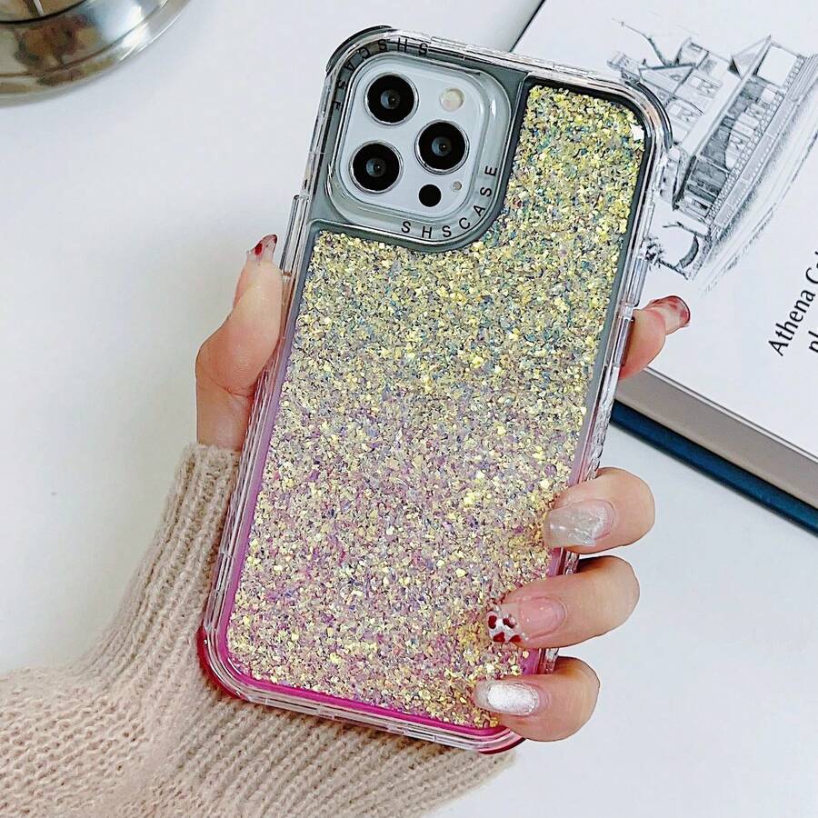 MZ005 CASE 3EN1 GLITTER FUNDAS 3PIEZAS - Negro - Ver 1