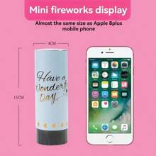 3/5pcs Birthday Wedding Hand Twisted Small Fireworks Spray Barrel Handheld Pulling Fireworks Photography Props Knotting Pushing Accurate Music
