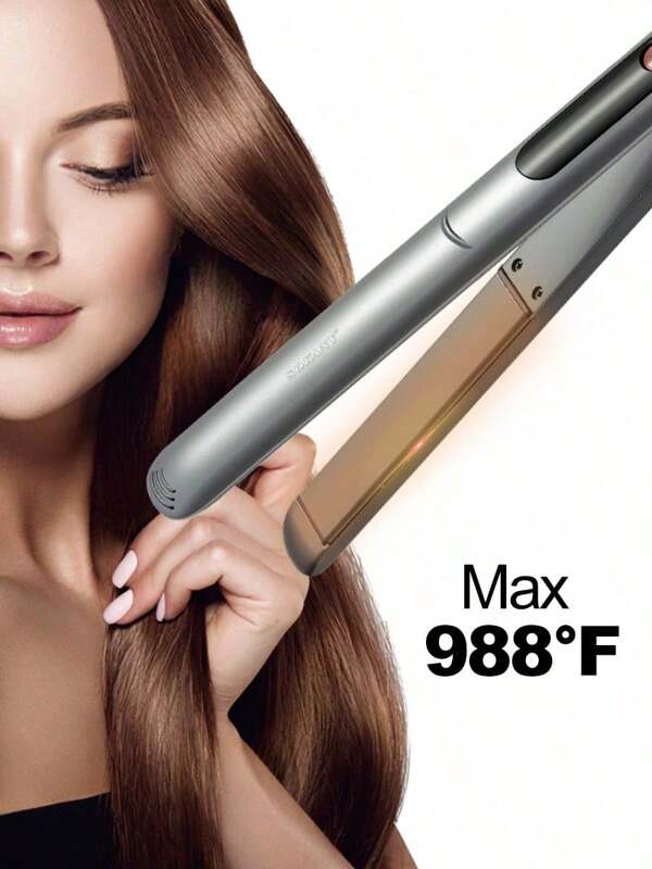 SOKANY SOKANY1924 Ceramic Splint LCD Display Adjustable Temperature Hair Straightener Straightening Clip Hairdressing Splint Three-In-One Straight Dry Curling