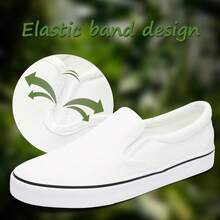 2026 Men's Casual Comfort  Slip On Sneakers Loafers Shoes Canvas Black Shoes Canvas Blue Casual Fashion Shoes, Lightweight, Flexible Sole,For Daily Walking Relax - Dark Blue - 查看 8