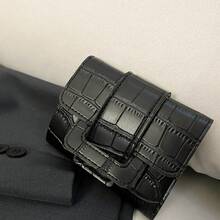 Women Leopard Print Tri-Fold Wallet, Multi-Card Slots For Women Wallet Mini Wallet Purse Wallet Small Wallet Wallet - Black - View 1