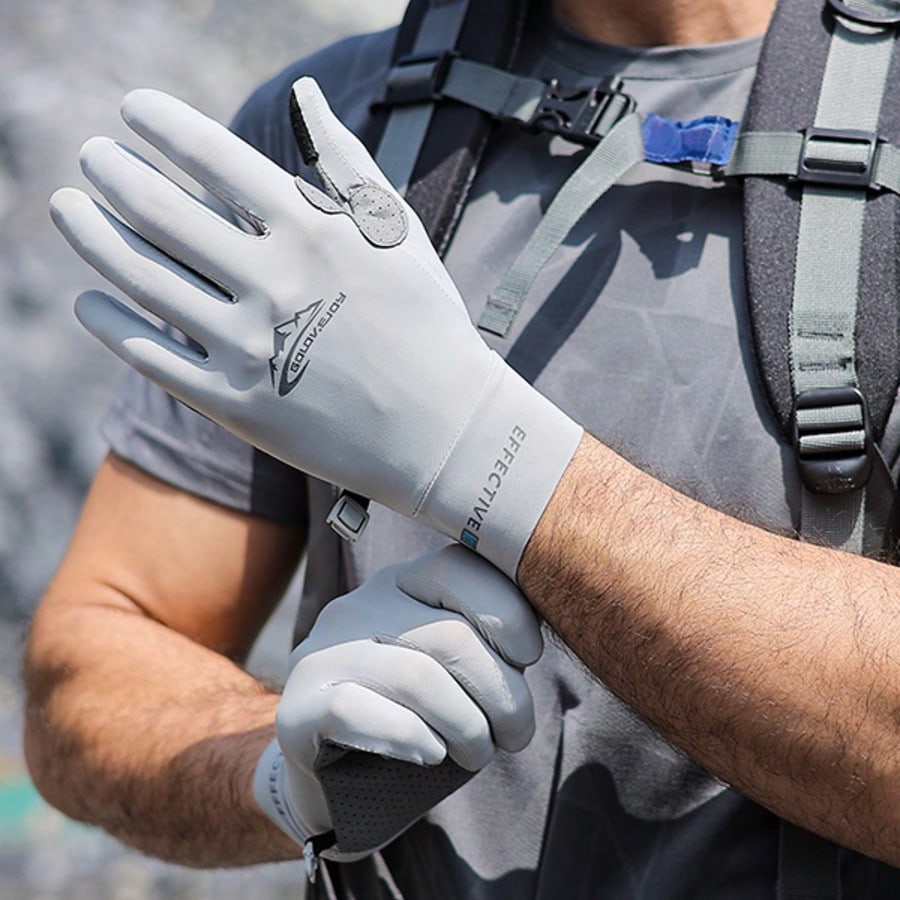 Paar Herren Sommer atmungsaktive Eisseide Handschuhe, UPF-Sonnenschutz fingerlose Handschuhe für Outdoor-Aktivitäten wie Radfahren, Autofa - GOLOVEJOY - Modalova