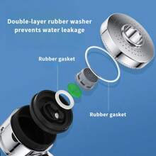1 Set Bathroom Bathtub Faucet Set, Shower Faucet, Sink Faucet Sprayer, Faucet Extension Nozzle, Shower Head, Adjustable Shower Gear, Suction Cup Wall-Mounted, Easy To Install, Suitable For Home Bathrooms, Hotel Bathrooms