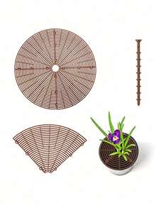 植物花卉保护器 园艺土壤保护器 园艺用品 花盆盖 - 彩色 - 查看 3