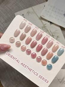 10ml Spring Summer Nails Popular Jelly Jade Ice Transparent Nude Pink Blue Green Gel Nail Polish All-Match Kit Phototherapy Gel Used In Nail Salon Nail Art Manicure Diy Women Gift Nail Supplies