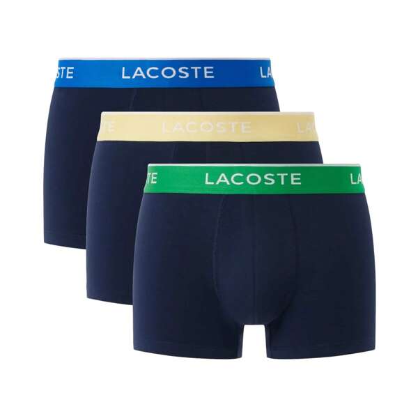 Lacoste 3 Packungen Stretch-Baumwolle Logo Taillentrunks