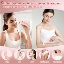 Women Bikini Trimmer, Women Electric Shaver, 2-In-1 Trimmer, Women Personal Groomer, Legs And Underarms Electric Razor