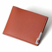 XAXRE 1 Billetera multifuncional estilosa para hombres con soporte para tarjetas delgado - Diseño con borde de metal, ligera y portátil, perfecta para adolescentes/adultos, uso casual/deportivo/de viaje, regalos de graduación/cumpleaños