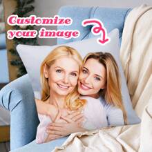 1 pièce Taie d'oreiller personnalisée DIY, Coussin décoratif personnalisé pour la maison, Housse de coussin imprimée en cadeau, Taie d'oreiller imprimée photo DIY personnalisée, Housse de coussin imprimée personnalisée recto pour la famille