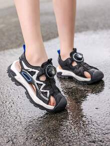 Boys Girls Sandals Sports Outdoor Athletic Sandals For Kid Adjustable Strap Open Toe Summer Sneakers