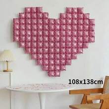 心形背景墙铝箔气球情书气球婚礼派对情人节快乐家居装饰用品，