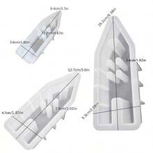 Set de 3 moldes de silicona para casa, tamaños S/M/L, para concreto, yeso, fundición de resina, manualidades de decoración del hogar DIY