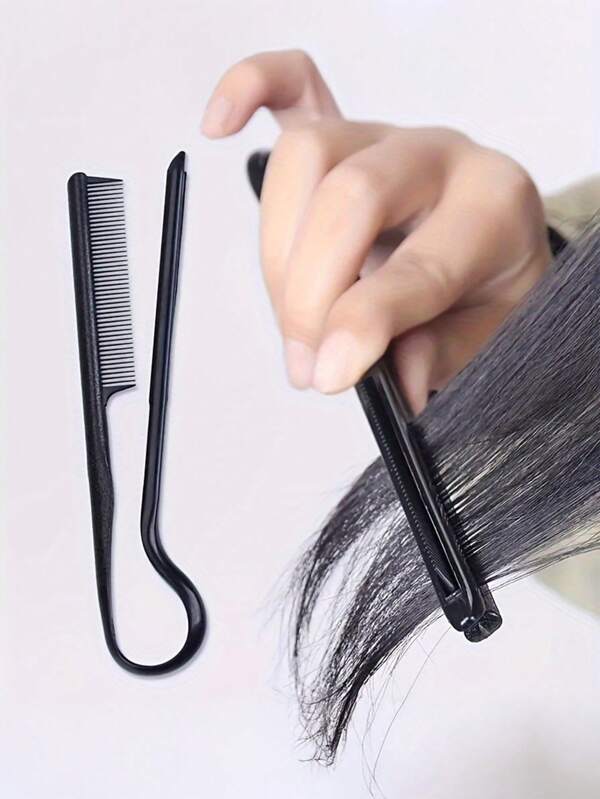 Unisex-Adult Portable Hair Styling V-Comb Hair Cutting Kit With Straightening And Sectioning Comb Clamp For Easy Hair Management And Styling Tools