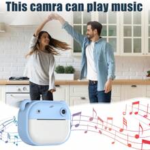 Instant Print Camera For Adult Leisure Toys, Christmas Birthday Gifts For Girls Boys, HD Digital Video Cameras For Adult, Portable Toy (1300mAh Rechargeable Battery)For Holidays, Christmas, Halloween, Birthday Parties & Special Occasions