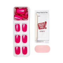KISS Color Press-On Nails Polish-Free Manicure Set, 'Orchid Festival', 30 Chip-Proof, Smudge-Proof Fake Nails