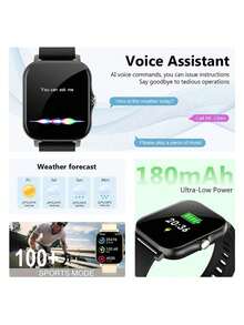 SIMSONLAB 2026 Upgraded Steel Strap Silicone Smart Watch, Unisex, With Bluetooth Calling, Customizable Dial And Timer Functions - Silver - View 3