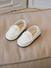 1 Pair New Solid Color Retro Casual Soft Bottom Wear-Resistant Flat Shoes