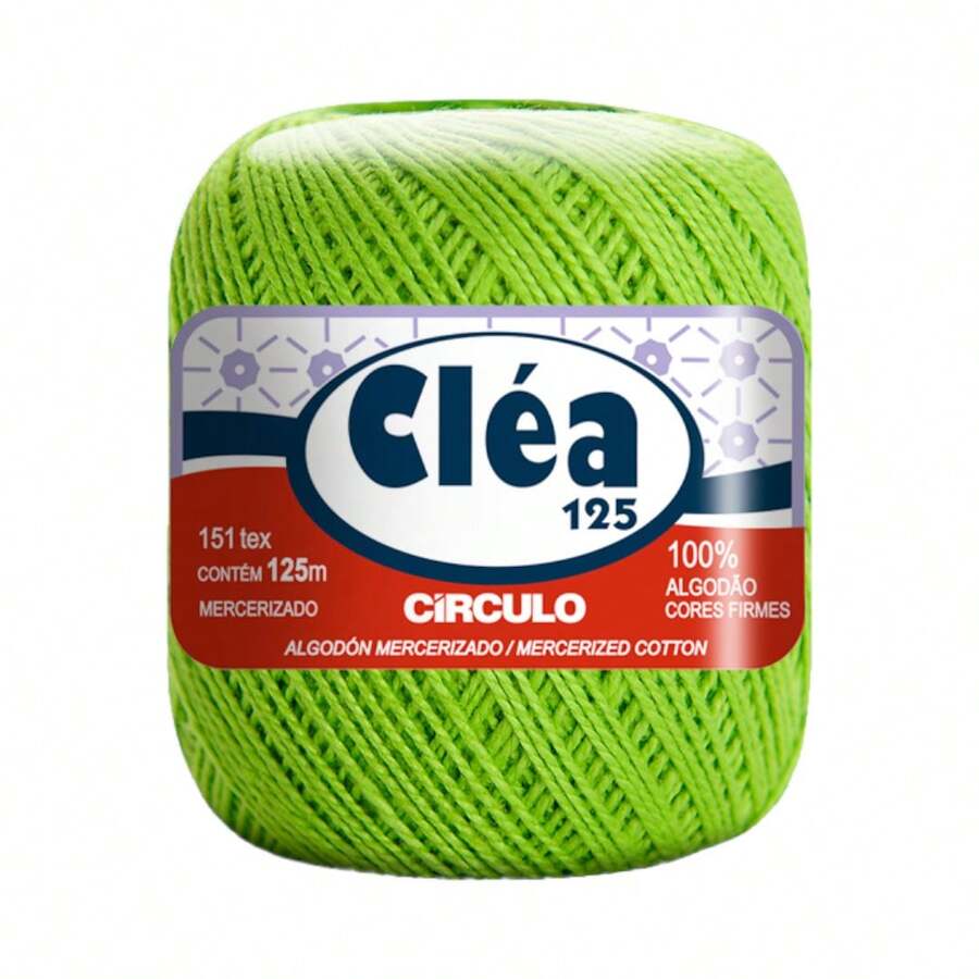Cléa Yarn 125m 19g Circle For Knitting And Crochet - 5203 Greenery - View 1