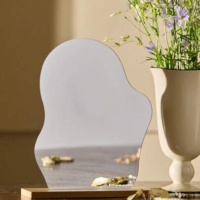Cirelle 1 chiếc gương Acrylic hình đám mây không đối xứng không có khung DIY dùng để trang điểm Quà tặng tốt nhất cho sinh nhật, tốt nghiệp, Rama Comfort Home, Cozy Home, Quà tặng Ngày của Mẹ, Quà tặng đặc biệt, Quà tặng cho cha mẹ, Quà tặng sinh nhật