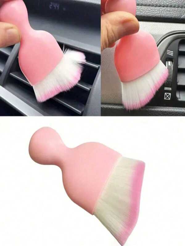 1pc Car Cleaning Brush Suitable For Car Interior Details Cleaning, Air Conditioning Vent Dusting, Leather And Panel Cleaning, Car Detailing