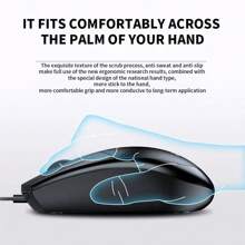 Wired Mouse For Office Gaming Home Use Desktop Computer Quiet Durable Notebook USB Universal Suitable For