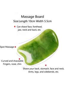 Barra de masaje de acupresión facial, raspador de masaje facial y de belleza para los ojos (no de cuerno de buey), bolígrafo de masaje de meridianos para todo el Body