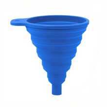 1 Embudo plegable de silicona - Mini, utensilios de cocina plegables para agua, líquidos y aceite - Gadgets esenciales para apartamentos y dormitorios universitarios - Perfecto como regalo para amigos y familiares