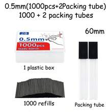 1000 Mechanical Pencil Leads, 2B Hardness, Diameters Of 0.5/0.7/0.9 Millimeters, Lengths Of 60 Millimeters, Resin Tips, Containing 2 Tubes, Suitable For Painting And Sketching, Back-To-School Season, School Supplies, School Necessities, Back-To-School Items. Halloween Gifts/Gifts, Halloween, Christmas, Christmas Gifts/Gifts. - Multicolor - View 9