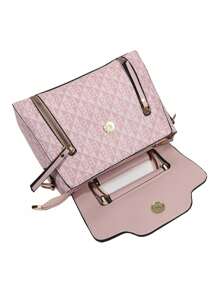 1 Pezzo Borsa a tracolla in pelle PU con stampa di moda, borsa a tracolla elegante di piccole dimensioni di design di lusso, borsa a tracolla messaggera, accessorio per la scuola, back to school