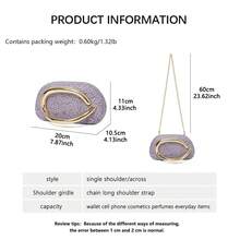 Retro Niche Multicolor Metal Handle Metal Box Square Bag For Wedding Party Events, Versatile Women Handbag Shoulder Crossbody Clutch Evening Bag - Purple - View 10