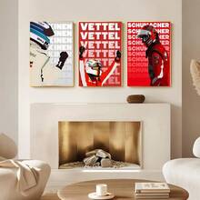 1pc/3PCS Wall Arts Posters Optional Frame Pop Racing Formula Decorative Painting Art Print Canvas Poster Perfect Living Room Decoration Home Mural To Add Elegance ,Wall Art With Frame - Multicolor - View 6