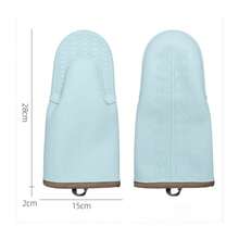 Agarraderas y guantes de horno resistentes al calor, accesorios modernos de cocina para manipular ollas y sartenes calientes, regalos festivos de cocina amigables para la organización del hogar y la cocina - Azul cielo - Ver 1