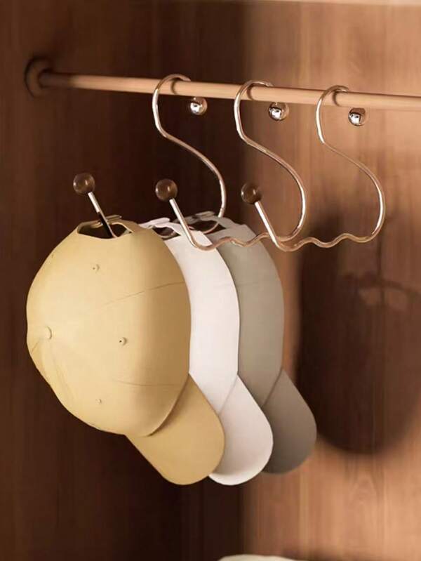 1pc Hat Storage Organizer, Hanging Rack For Dormitory Closet, Multifunctional Hat Display Holder For Baseball Caps