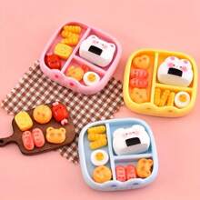 10pcs/20pcs Random Cute Simulated Rice Ball Accessories, DIY Miniature Food Decoration, Micro Landscape Decor, Multi-Function Ornament For Universal Holidays