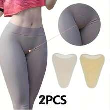 4pcs Women's Silicone Anti-Exposure And Embarrassment Yoga Pants Tennis Clothes Private Protection Stickers Self-Adhesive(1/2/4pcs)