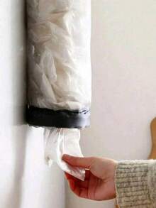 1pc Wall-Mounted Trash Bag Holder With Pull-Out Design, For Home Kitchen Storage, Shopping Bag Organizer, Room Home Decor (Reusable, Space Saving) - Multicolor - View 9