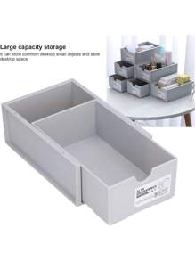 1 Peça Organizador de Mesa Grande Empilhável, Para Suprimentos de Escritório, Cosméticos, Papelaria, Adequado para Quarto, Escritório e Armazenamento em Dormitório, Decoração Doméstica Economizadora de Espaço