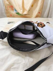 Bolso bandolera con estampado de perro, riñonera deportiva unisex adecuada para viajes, senderismo y yoga, pecho ajustable y ligero - Multicolor - Ver 5