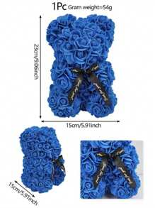 1 Set Eternal Rose Teddy Bear Gift Box, Cute & Romantic Holiday Gift, Suitable For Mother's Day, Valentine's Day, Birthday Party