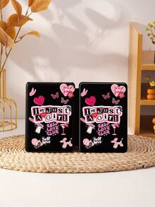 I'm Just A Girl DIY Collage Protective Case Compatible With IPad Air 4/5 10.9 Inch, IPad 7/8/9/10.2 Inch, IPad 10th Gen, Kindle Paperwhite 12th Gen 2024, Kindle (11th Generation) 2022 Release, Galaxy Tab S6 Lite 10.4 Inch, With Auto Sleep/Wake Function - Multicolor - View 10