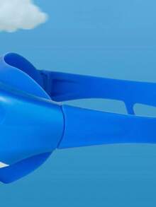 1pc New High Definition Large Frame Children Swimming Goggles, Anti-Fog Swim Goggles, Comfortable One-Piece Silicone Earplug - Multicolor - View 7