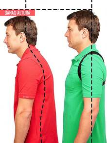 Corrector De Postura Ajustable Unisex Faja Para Postura De Espalda Y Hombro - Negro - Ver 5