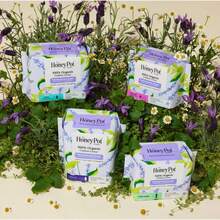 The Honey Pot Company 100% Organic Cotton Cover Calming Herbal Infusion Overnight Pads - 12ct - 1 - 查看 10