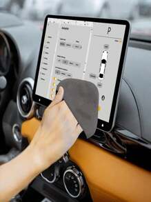 1pc Ultra-Fine Fiber Car Computer Tablet Phone Screen Cleaner, Microfiber Touch Screen Cleaning Cloth For Dashboards And Displays, Car Interior Cleaning And Care Products