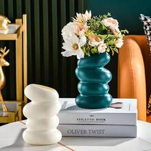 4/3/1 Pcs Plastic Spiral White Vase (Excluding Filler Decor), Nordic Style Creative Vase, Suitable For Kitchen, Living Room, Bedroom Home Decor, Exquisite Room Decor, Holiday Decor, Gift For Birthday, Graduation - Multicolor - View 10