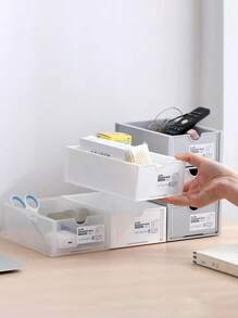 1 Peça Organizador de Mesa Grande Empilhável, Para Suprimentos de Escritório, Cosméticos, Papelaria, Adequado para Quarto, Escritório e Armazenamento em Dormitório, Decoração Doméstica Economizadora de Espaço