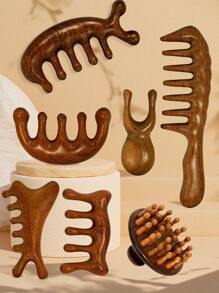 1 Pc Wooden Scalp Massager - Handmade Natural Sandalwood Wide Tooth Combs - Wood Massage Comb & Sandalwood Comb For Luxurious Massage Comb For Adds Shine And Makes Hair Smooth, Haircomb For For Men And Women, Beauty Hair Tool, Multi-Use Styling Comb For Hair Care & Body Meridian Massage Portable & Ideal Gift, Girl's Gift, Brush, Hair Brushes, Hair Brush, Detangling Brush, Hair Brush, Wooden Comb, Hair Brush, Mini Hair Brush, Detangling Brush, Hair Brushes, Curly Hair Brush, Hairdressing Equipment,Travel Essentials,Hairstyle,Hairdressing,Hair Brush,Slick Back Brush,Styling Brush,Curly Hair Brush,Edge Brush,Hair Comb,Brush Hair,Hair Brush Set,Comb Hair,Comb For Curls,Detangling Brush,Hair Brush For Women,Hair,Travel,Hair Products,Hair Tools,Hair Stuff,Barber,Barber Accessories,Barbershop,Hairdressing Equipment