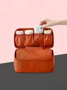 Simple Portable Underwear Storage Bag, Lightweight Dustproof Organizer, Multifunctional Container - Multicolor - View 2