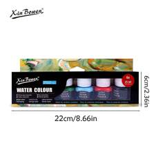 12 Colors X 25ml/0.84oz Art Set, Acrylic, Watercolor, Poster, Glass,Fabric,Gouache Paint Set,Suitable For Art Creation, Handicraft Coloring, Glass, Lampshade, Building Glass Back To School,Back To School,School Supplies