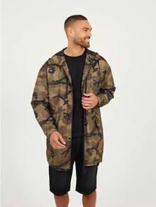 brave soul Parka oversize légère avec capuche - Camouflage - Voir 3